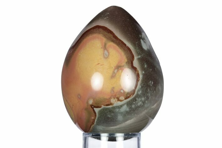 Polished Polychrome Jasper Egg - Madagascar #318155